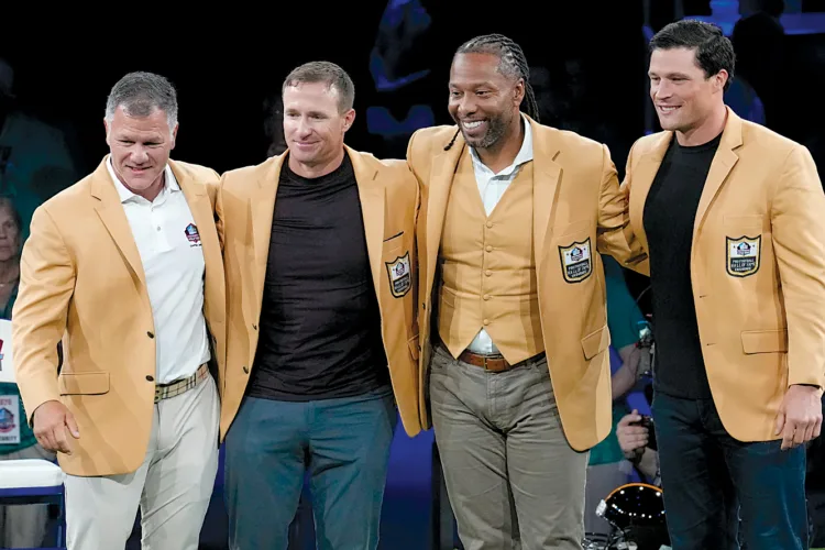 Brees thankful during NFL Hall of Fame speech